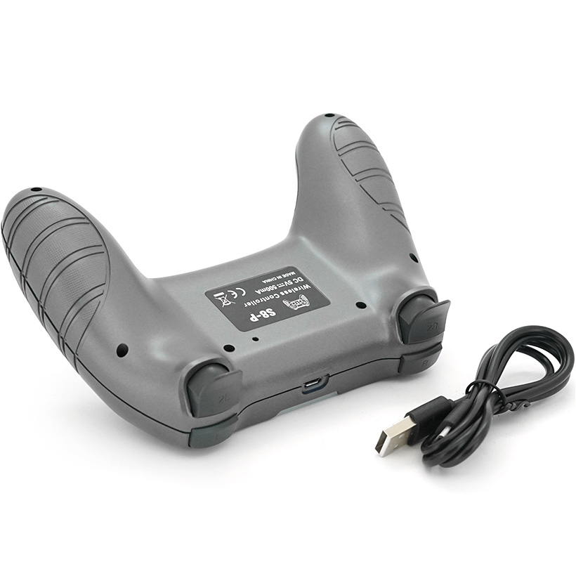 Геймпад BRAZZERS S8-P for PS4 Wireless DOUBLE-motor vibration 4 Silver