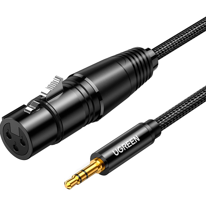 Кабель UGREEN AV182 mini-jack 3.5 mm - XLR 1м Black (20763)