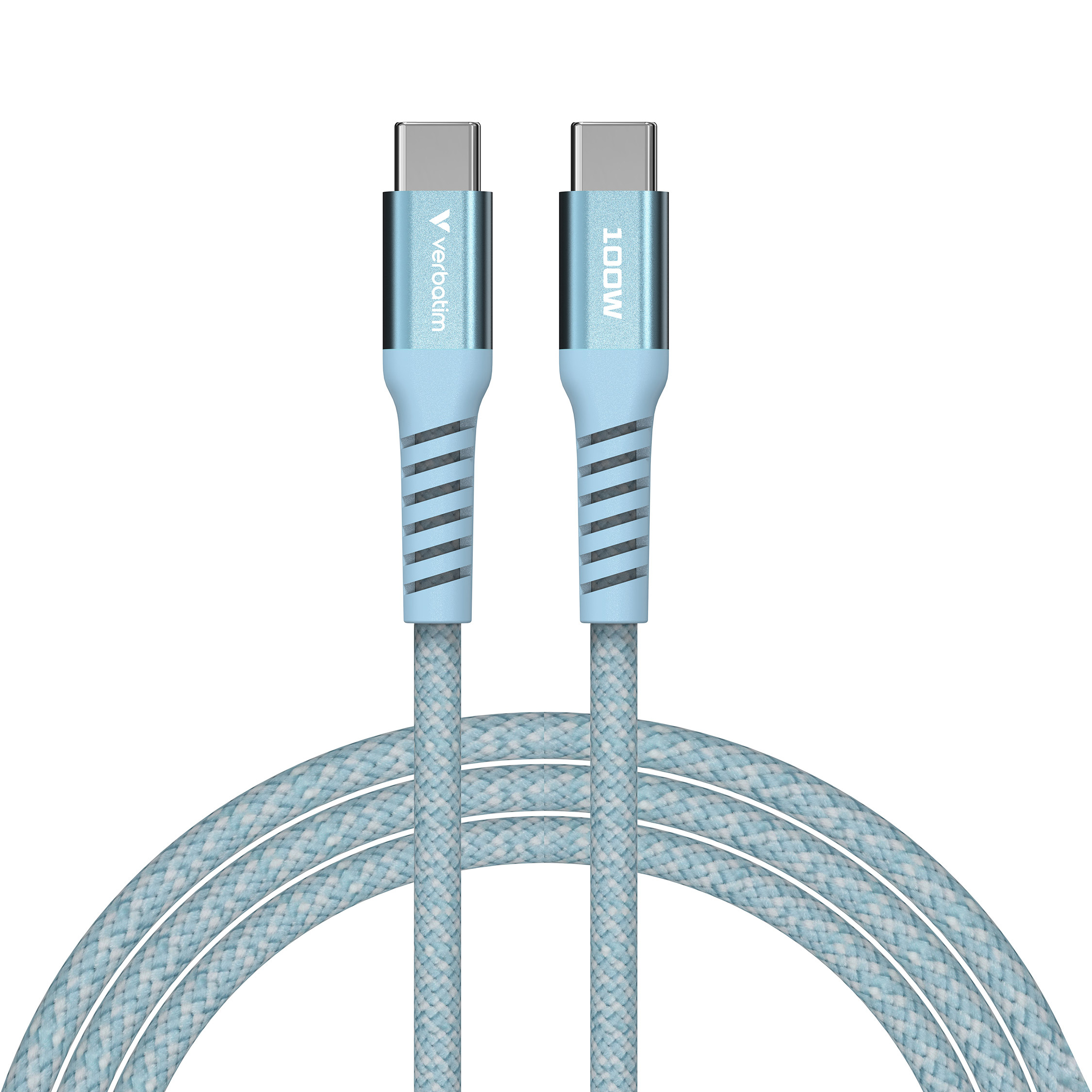 Кабель VERBATIM Sync & Charge Magnetic Cable Type-C to Type-C 100W 1.2м Blue (31856)