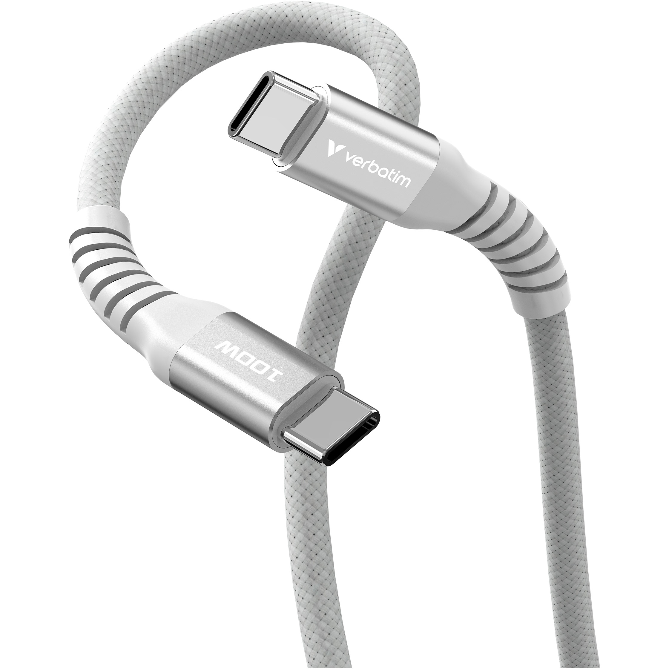 Кабель VERBATIM Sync & Charge Magnetic Cable Type-C to Type-C 100W 1.2м Gray (31854)