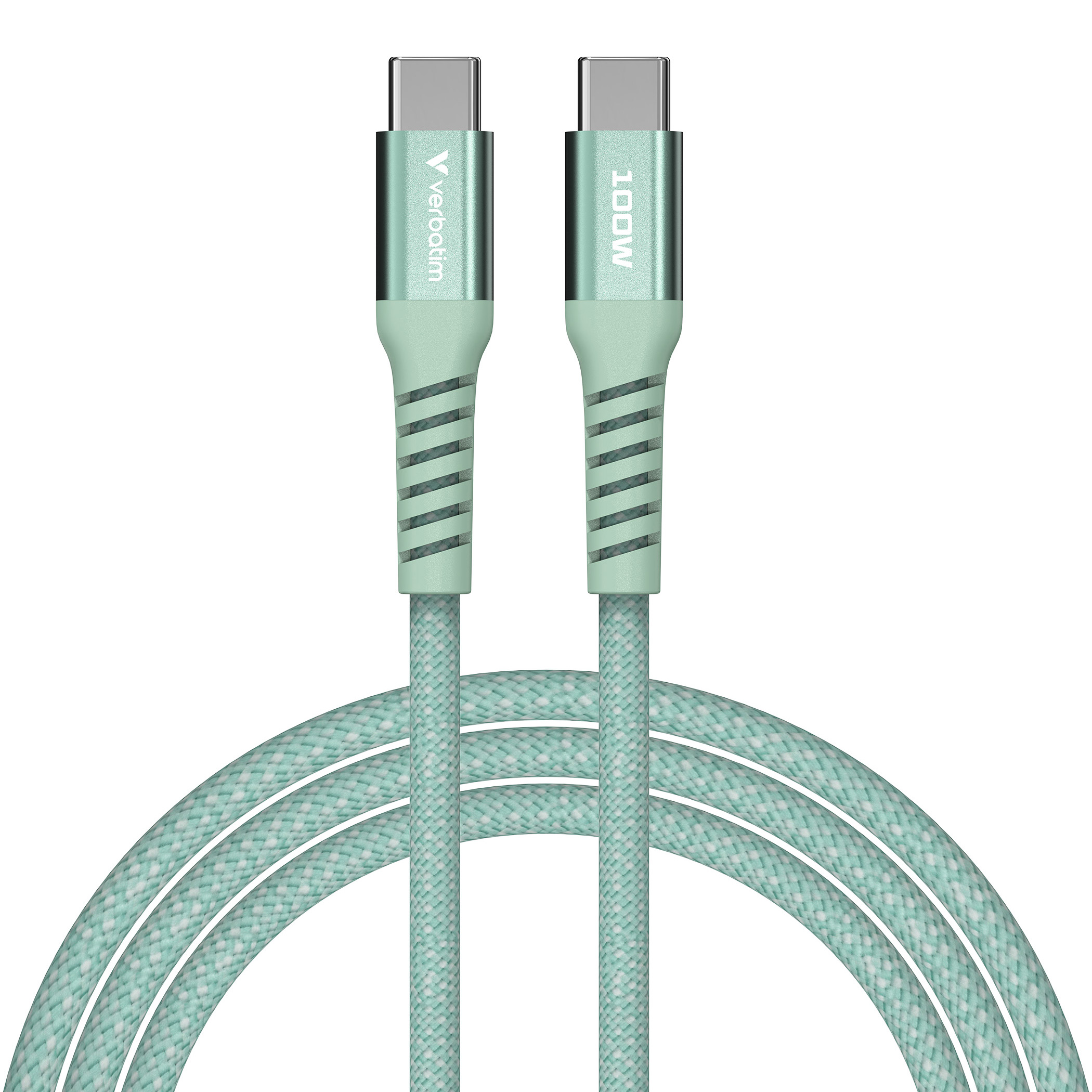 Кабель VERBATIM Sync & Charge Magnetic Cable Type-C to Type-C 100W 1.2м Green (31855)