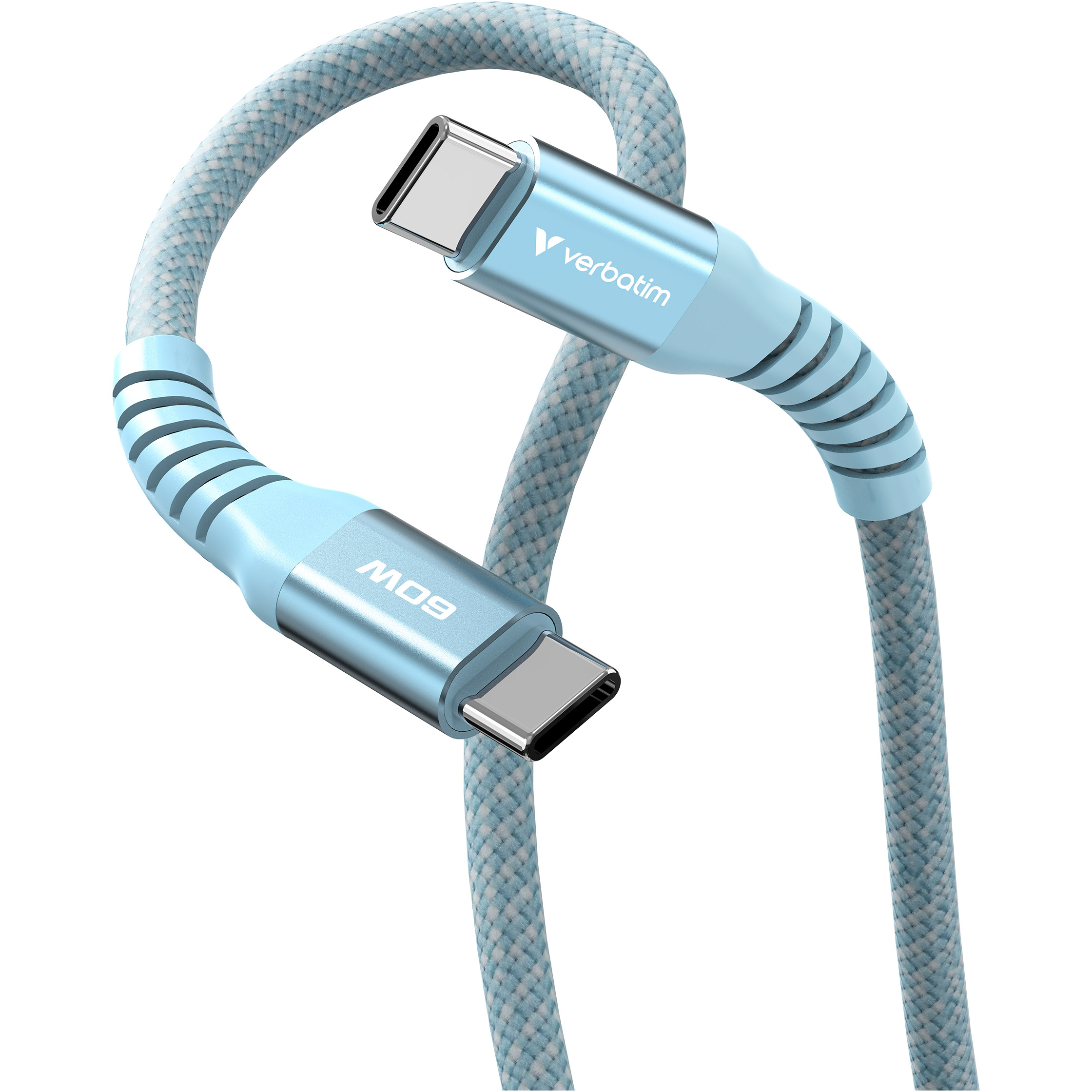 Кабель VERBATIM Sync & Charge Magnetic Cable Type-C to Type-C 60W 1.2м Blue (31852)