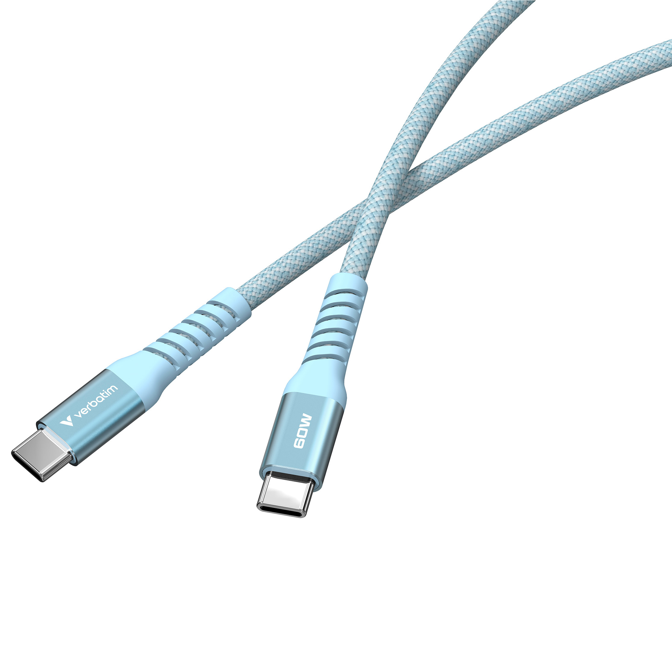 Кабель VERBATIM Sync & Charge Magnetic Cable Type-C to Type-C 60W 1.2м Blue (31852)