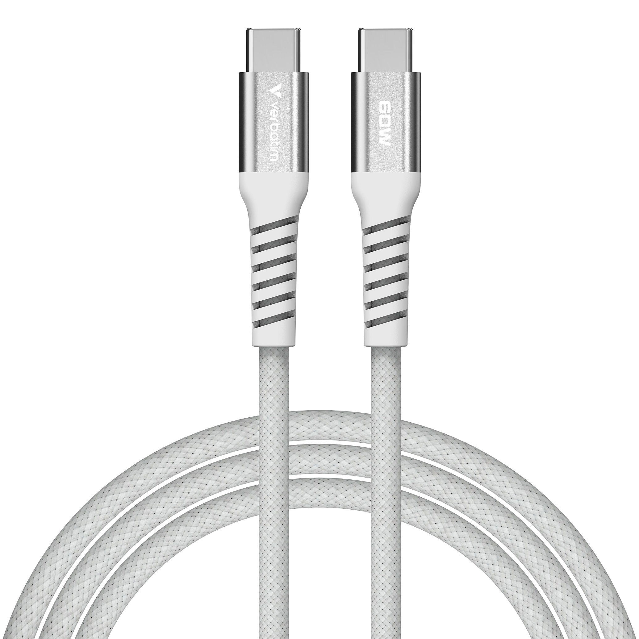 Кабель VERBATIM Sync & Charge Magnetic Cable Type-C to Type-C 60W 1.2м Gray (31850)