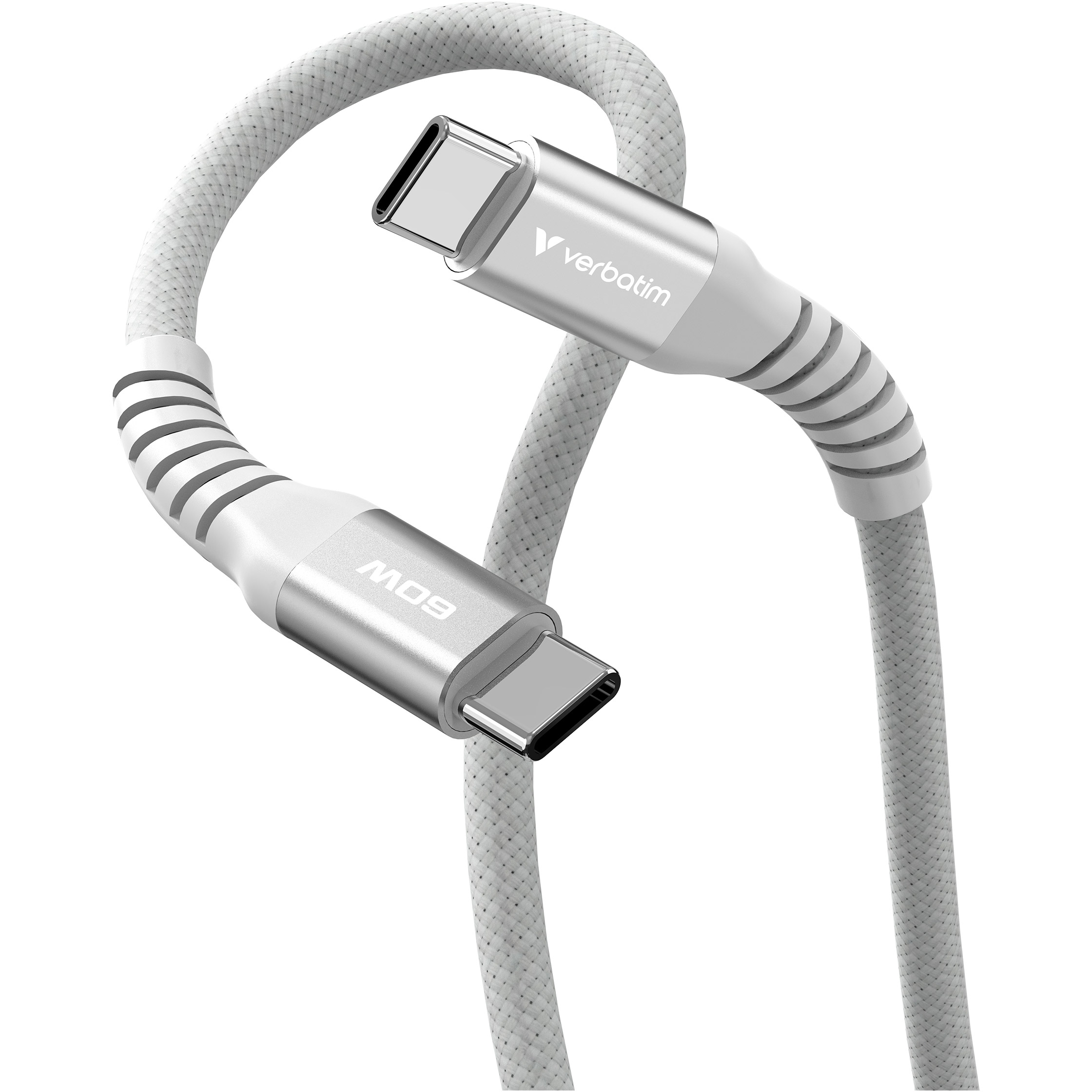 Кабель VERBATIM Sync & Charge Magnetic Cable Type-C to Type-C 60W 1.2м Gray (31850)