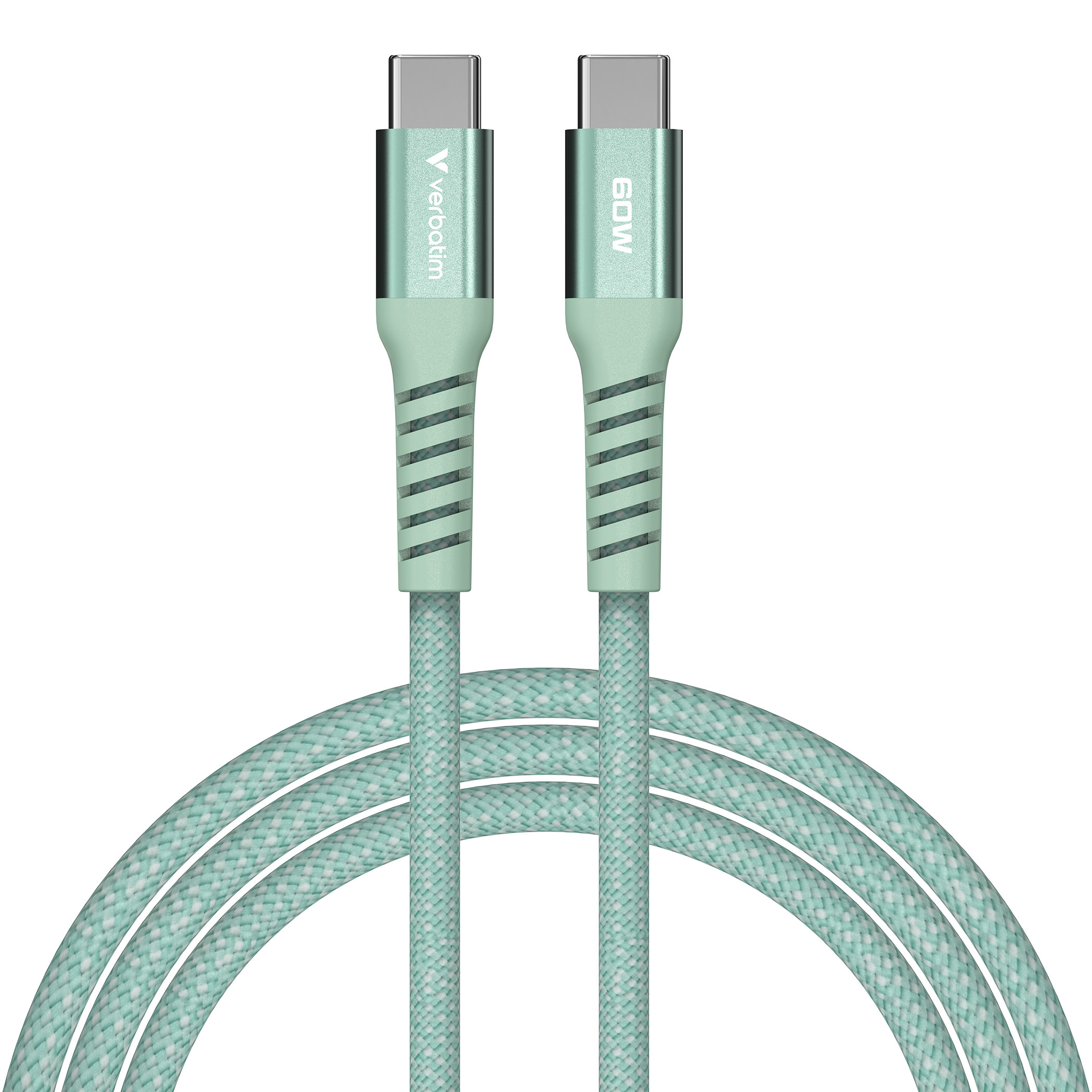 Кабель VERBATIM Sync & Charge Magnetic Cable Type-C to Type-C 60W 1.2м Green (31864)