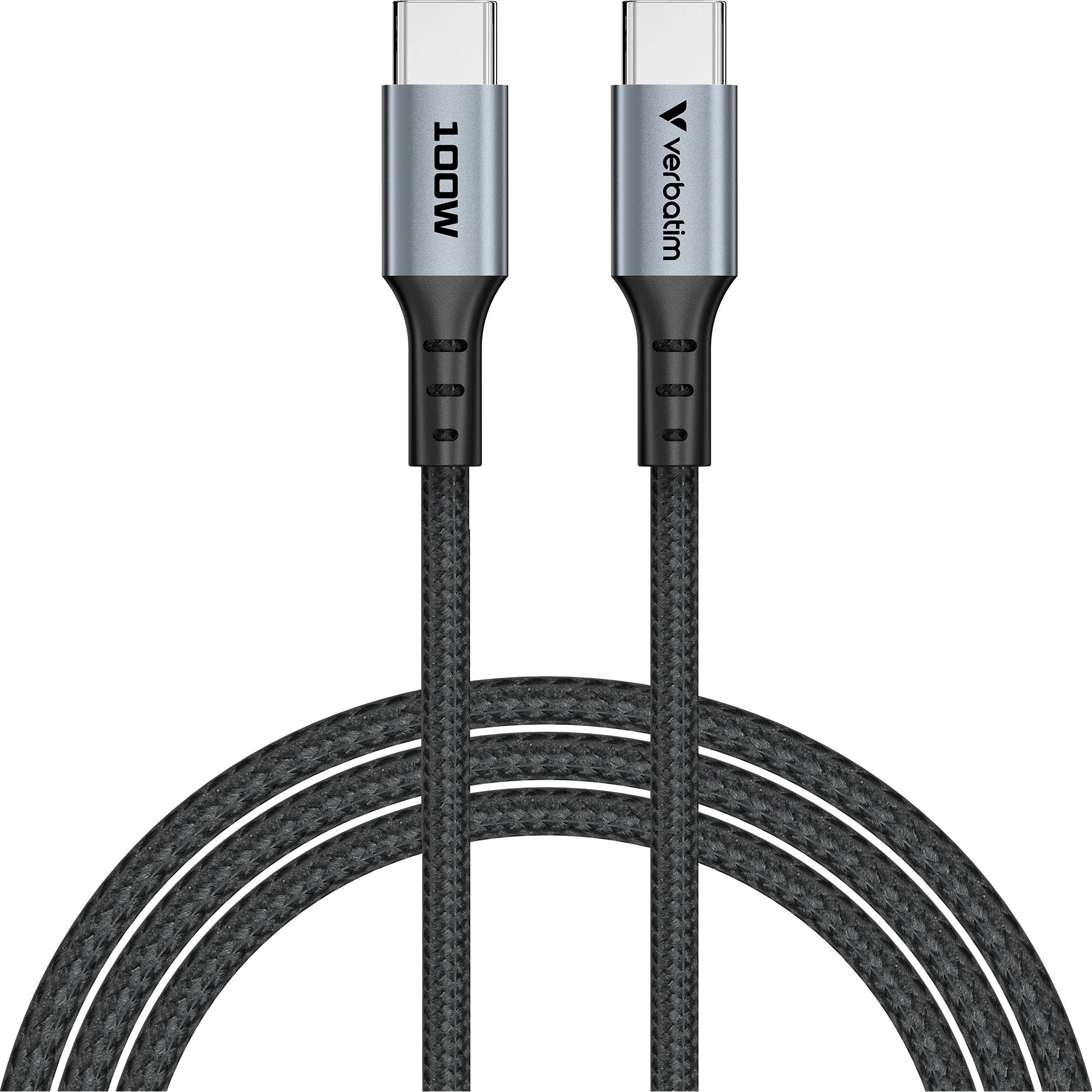 Кабель VERBATIM Sync & Charge Type-C to Type-C 100W 1.2м Black (31846)