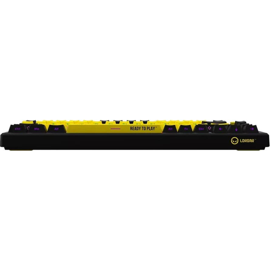 Клавіатура бездротова LORGAR KBP7075W Black/Yellow (LRG-KBP7075W-YL-US)