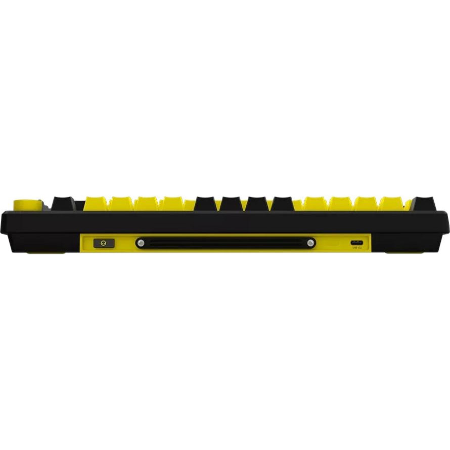 Клавіатура бездротова LORGAR KBP7075W Black/Yellow (LRG-KBP7075W-YL-US)