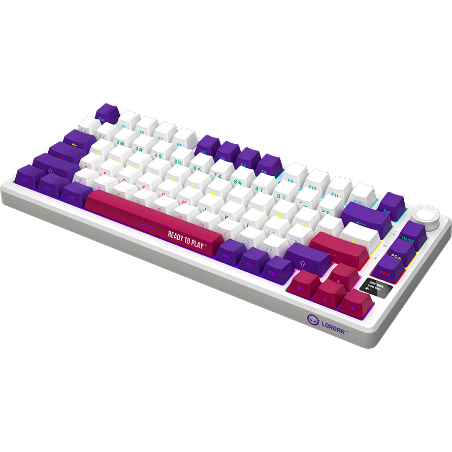 Клавіатура бездротова LORGAR KBP7075W White (LRG-KBP7075W-WH-US)