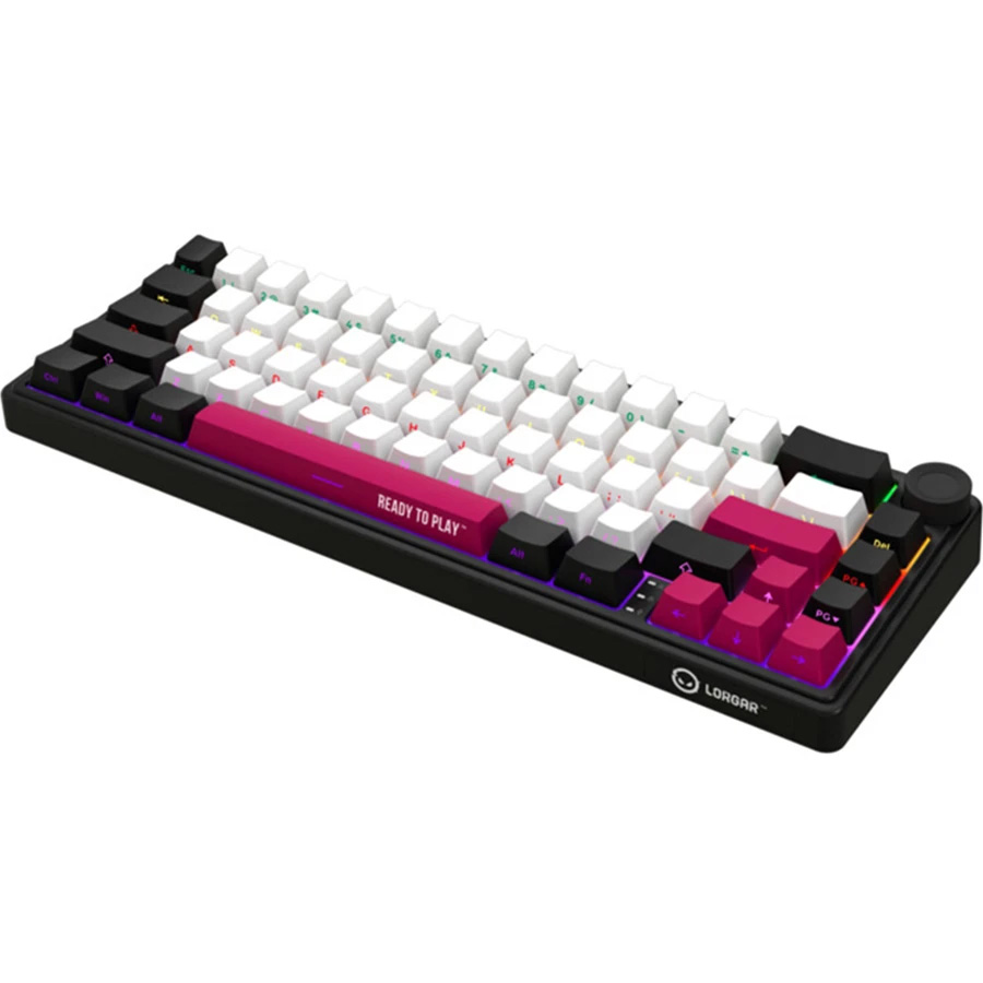 Клавиатура беспроводная LORGAR KBP70MW Black/Red (LRG-KBP70MW-BK-US)