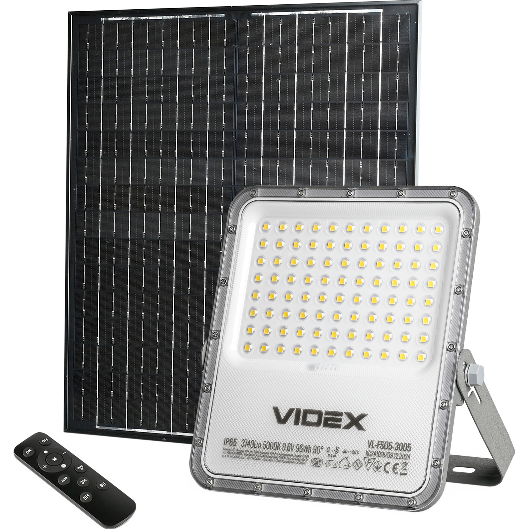 Прожектор LED на солнечной батарее VIDEX VL-FSO5-3005 5000K