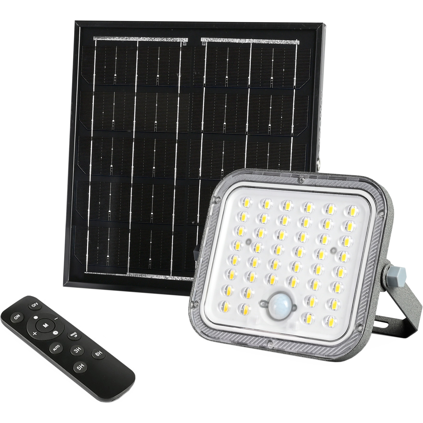 Прожектор LED на солнечной батарее с датчиком движения VIDEX VL-FSO4-205-S 5000K