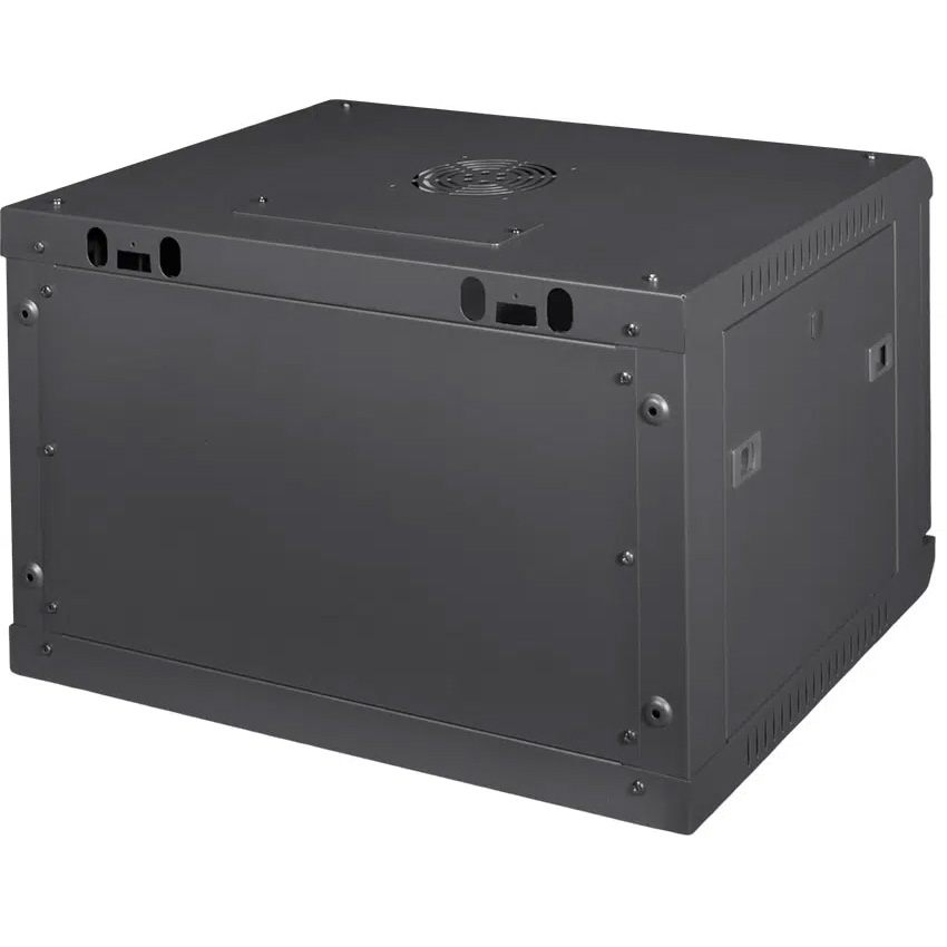 Настінна шафа 19" TRINIX TRX-6U/600X450X370 Black (6U, 600x450мм, RAL9004)