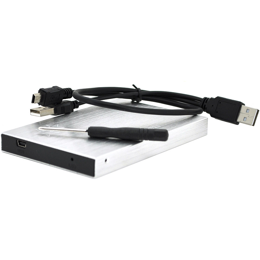 Карман внешний VOLTRONIC HDD case 2.5" SATA to USB2.0 Silver
