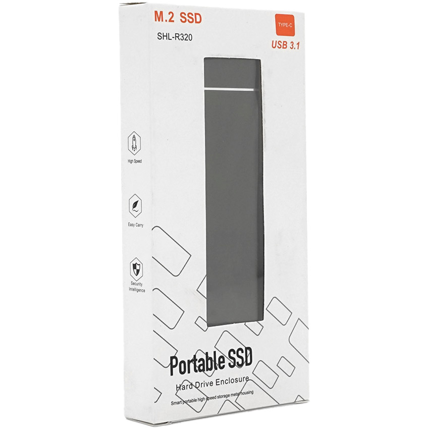 Карман внешний VOLTRONIC SHL-R320 M.2 SSD to USB3.1 Black