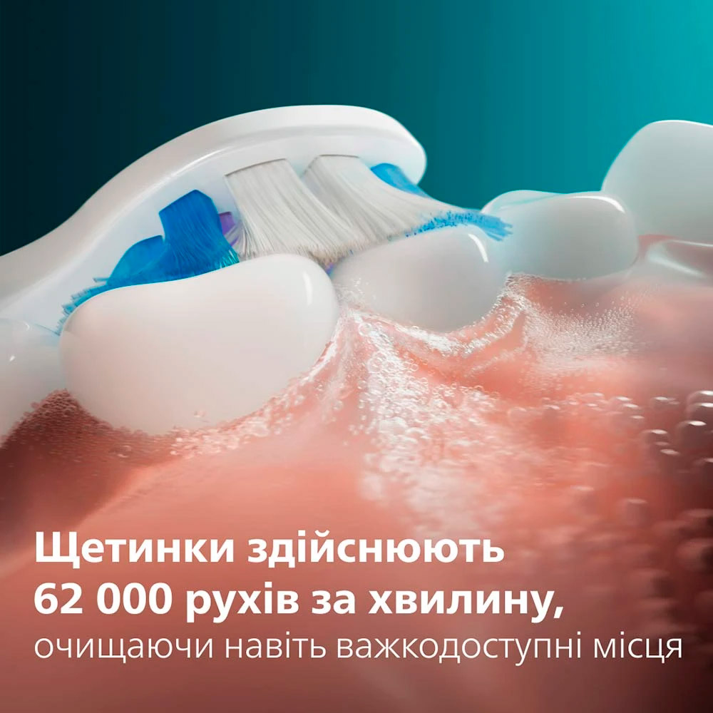 Електрична зубна щітка PHILIPS Sonicare 6100 series Light Blue + дорожній футляр (HX7406/02)