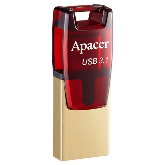 Флешка APACER AH180 32GB USB+Type-C3.2 (AP32GAH180R-1)