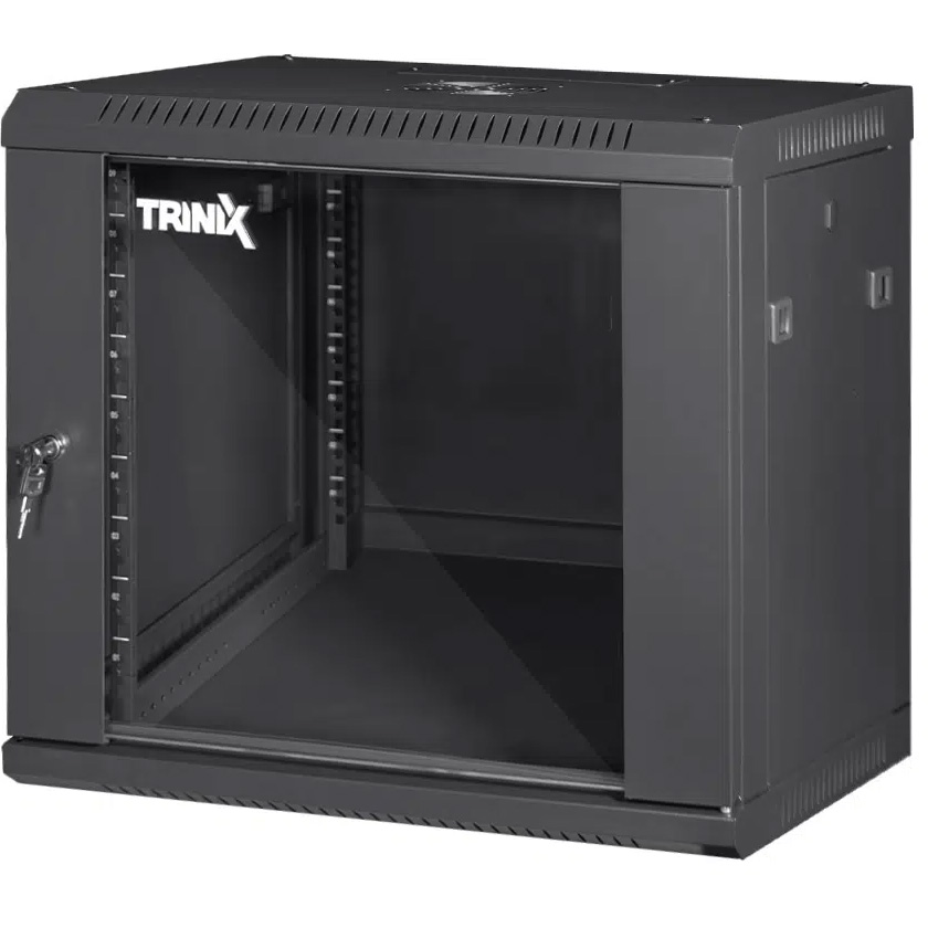 Настінна шафа 19" TRINIX TRX-9U/600X450X503 Black (9U, 600x450мм, RAL9004)