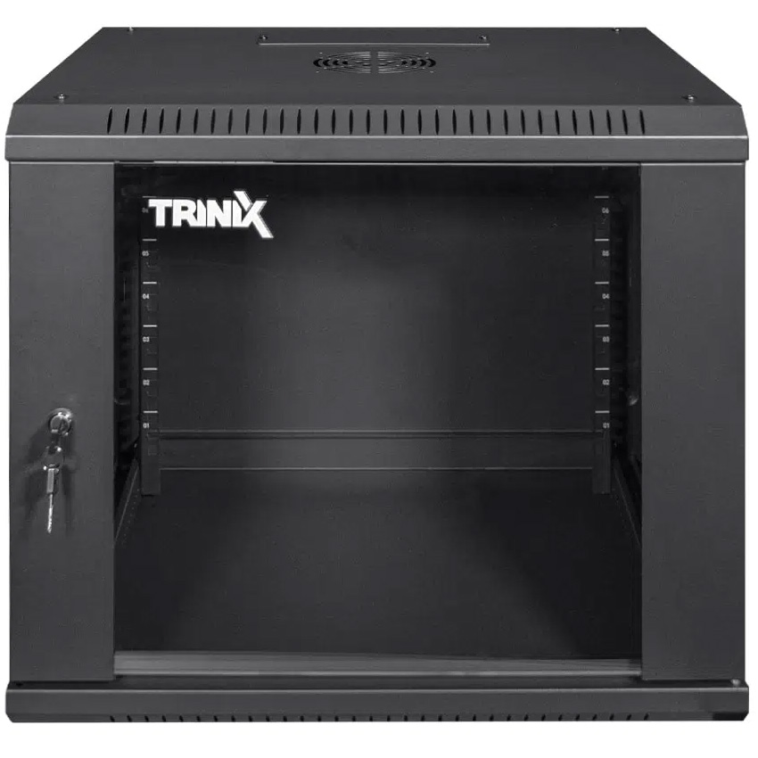 Настінна шафа 19" TRINIX TRX-9U/600X450X503 Black (9U, 600x450мм, RAL9004)