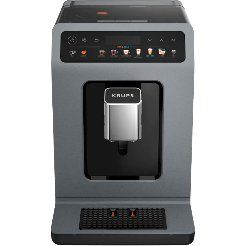 Кавомашина KRUPS Evidence Hot & Cold EA898GF0 Gray/Black
