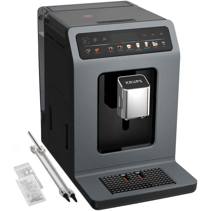 Кавомашина KRUPS Evidence Hot & Cold EA898GF0 Gray/Black