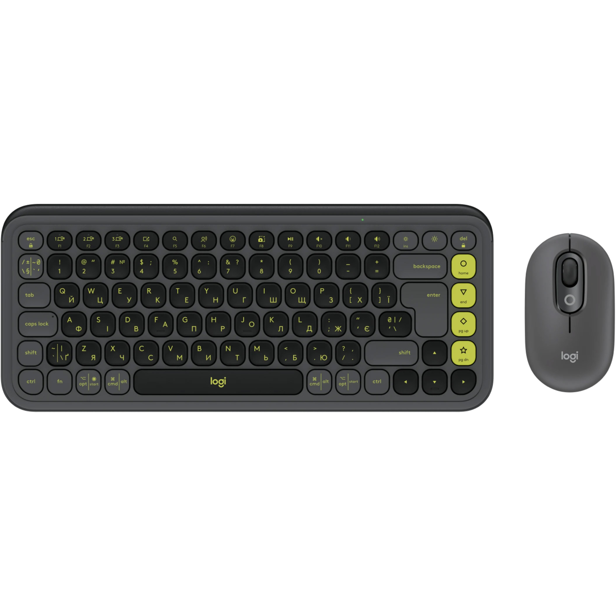 Комплект бездротовий LOGITECH Pop Icon Combo Graphite (920-013156)