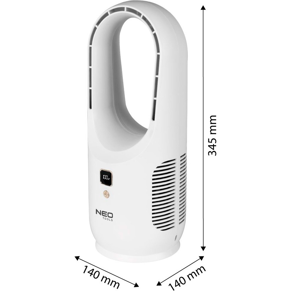 Настольный портативный вентилятор NEO TOOLS 90-013 White