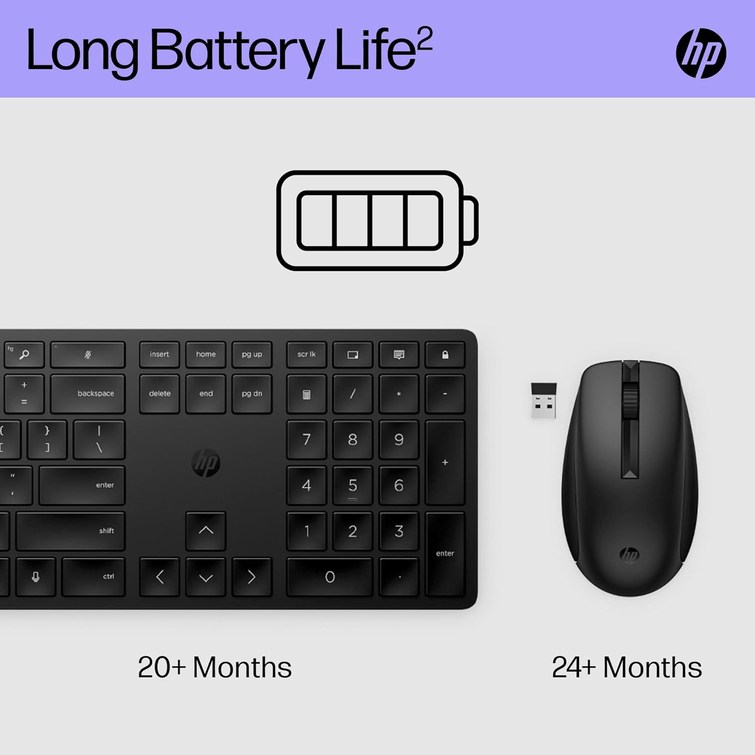 Комплект бездротовий HP 650 Wireless Keyboard and Mouse Combo Black (4R013AA)