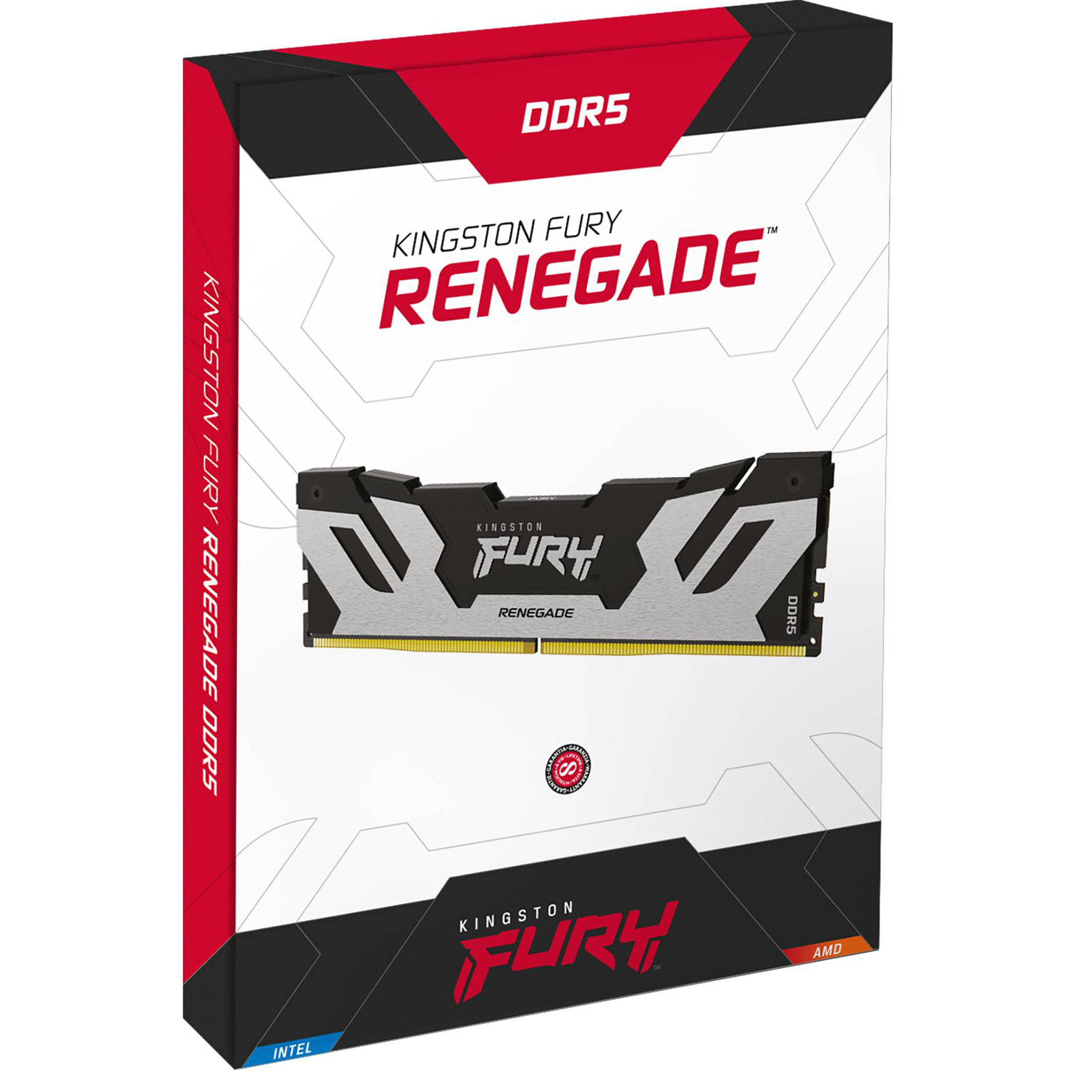 Модуль памяти KINGSTON FURY Renegade DDR5 8000MHz 48GB Kit 2x24GB Black/Silver (KF580C38RSK2-48)