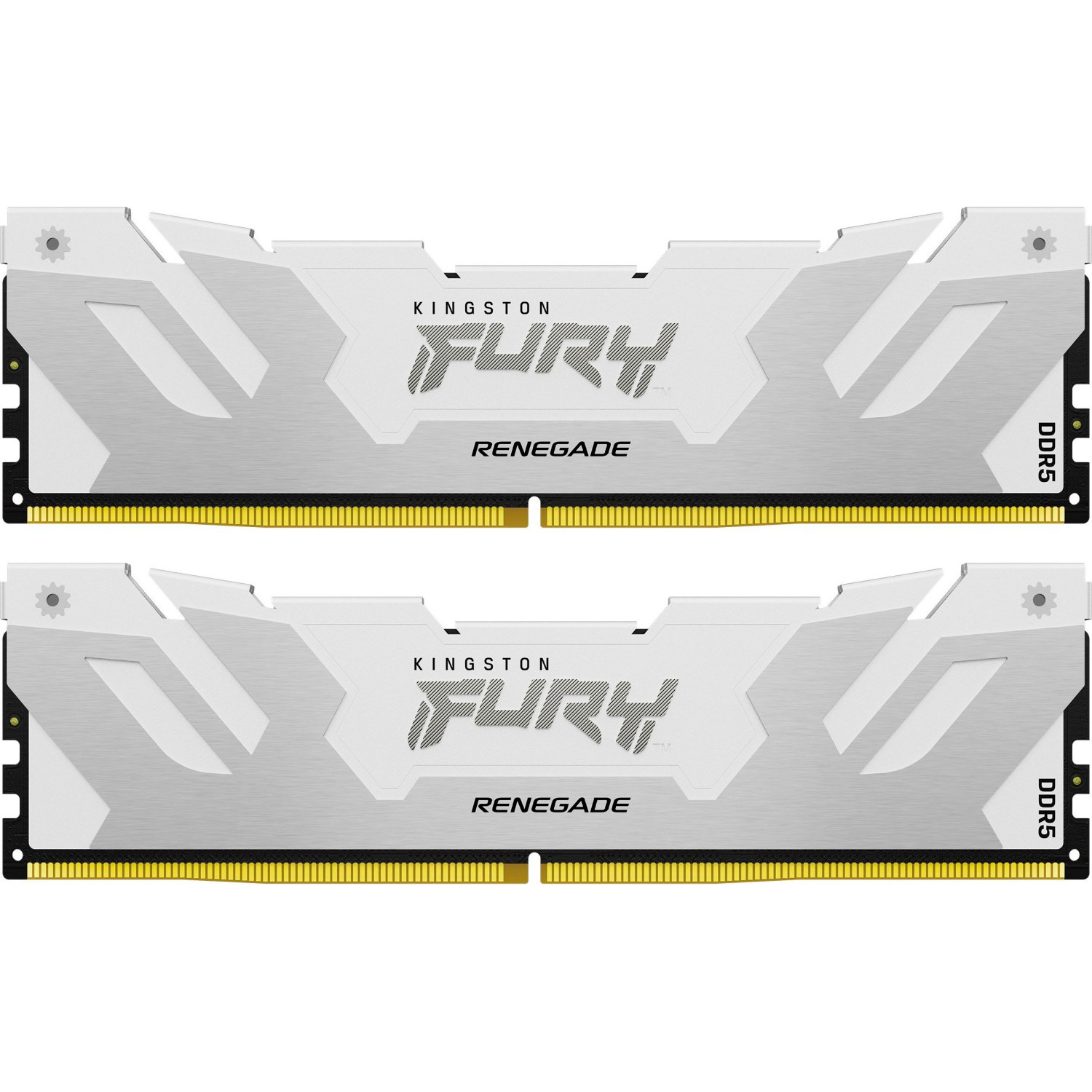 Модуль пам'яті KINGSTON FURY Renegade DDR5 8000MHz 48GB Kit 2x24GB White/Silver (KF580C38RWK2-48)
