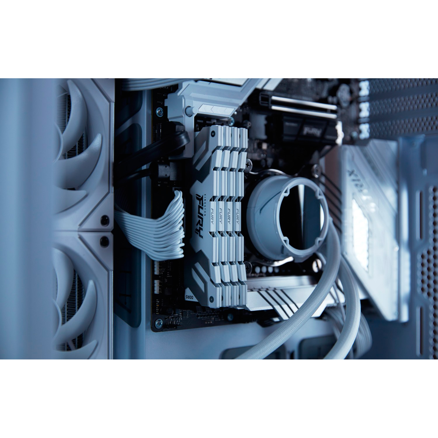 Модуль пам'яті KINGSTON FURY Renegade DDR5 8000MHz 48GB Kit 2x24GB White/Silver (KF580C38RWK2-48)