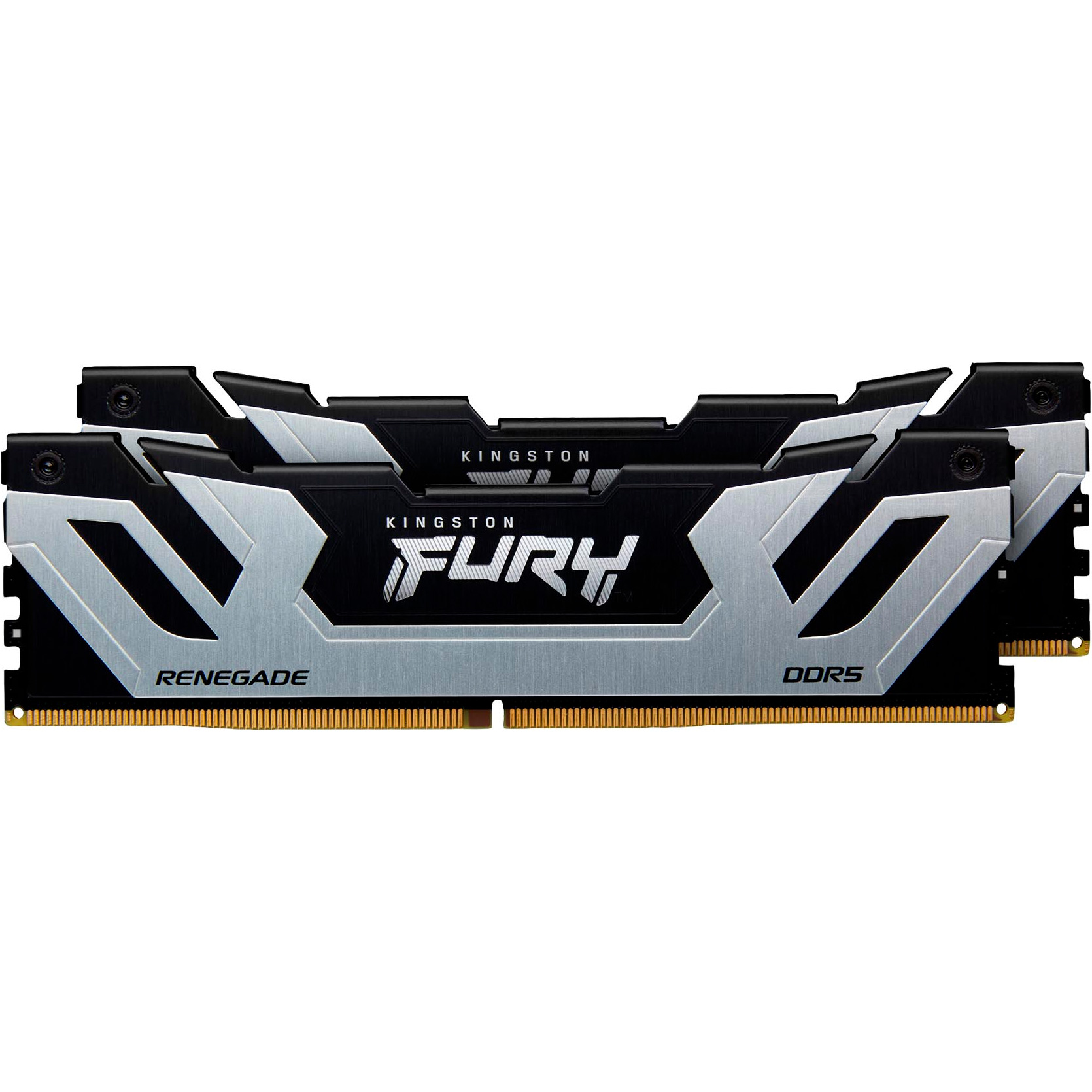 Модуль памяти KINGSTON FURY Renegade CUDIMM DDR5 8800MHz 48GB Kit 2x24GB Black/Silver (KF588CU42RSK2-48)