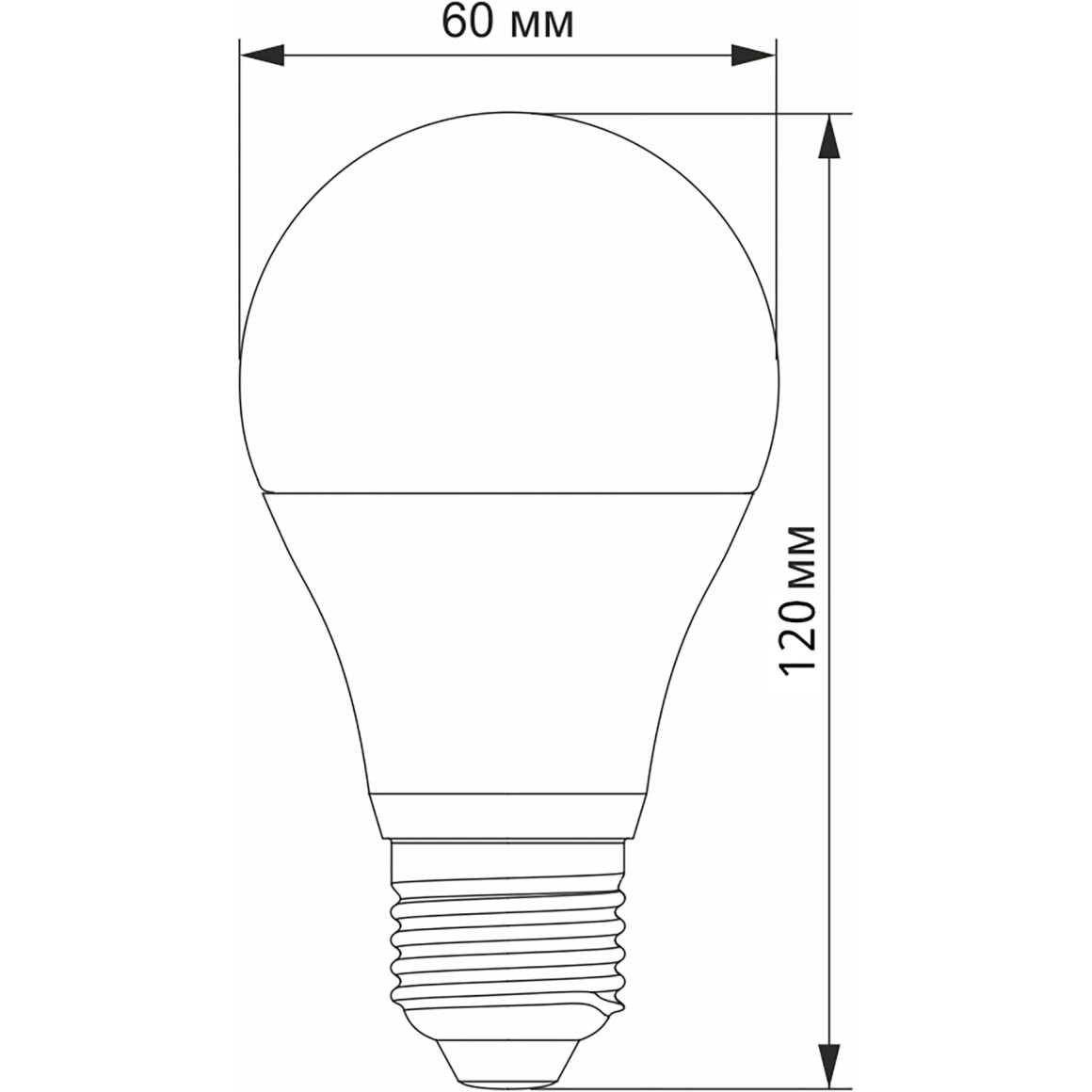 Лампочка LED VIDEX A60 E27 6.2W 4100K 220V (VL-A60H-62274)