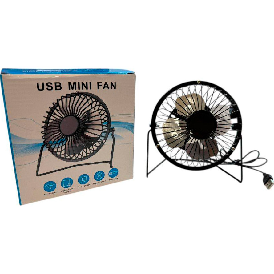 Настільний портативний вентилятор XOKO F041 USB Mini Fan Black