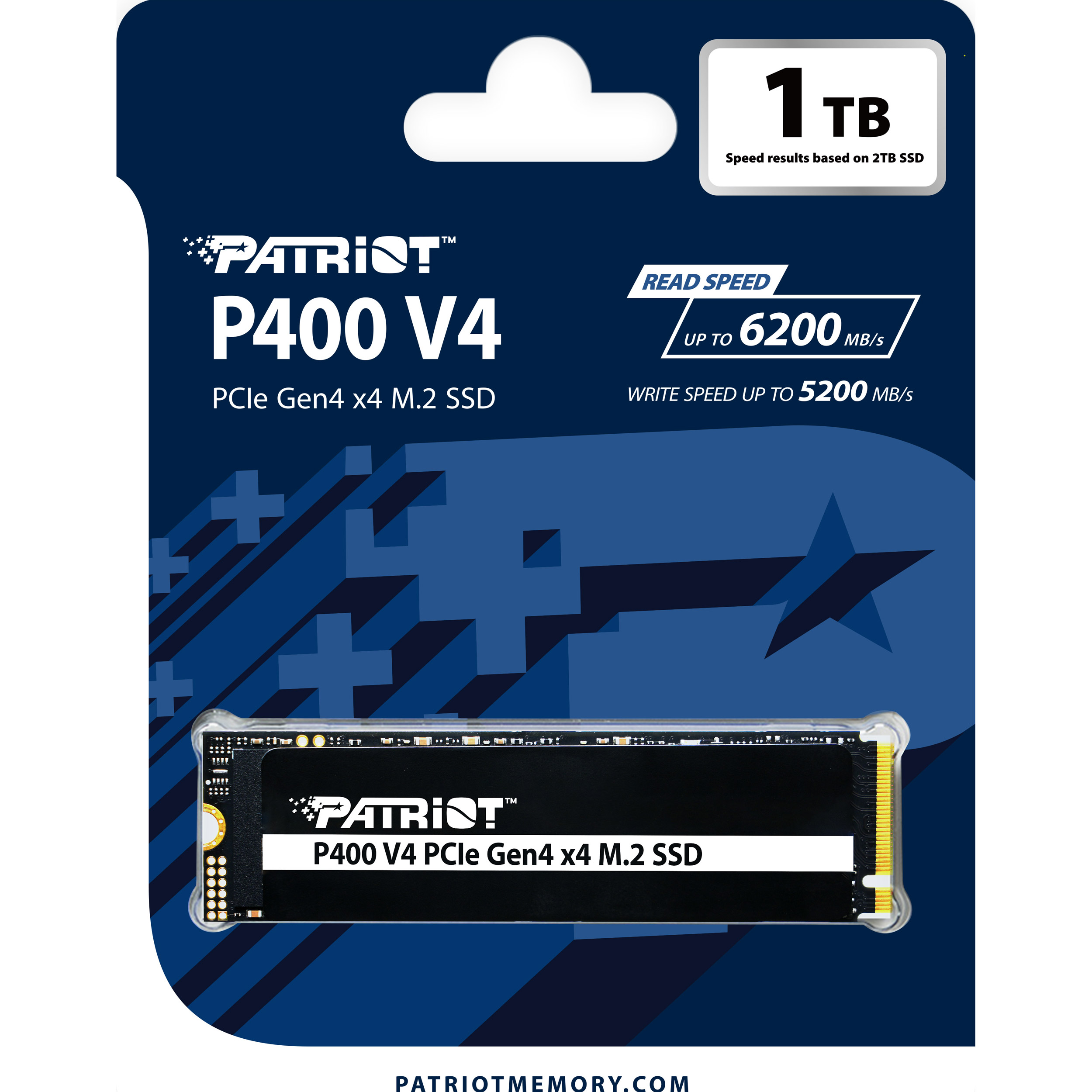 SSD диск PATRIOT P400 V4 1TB M.2 NVMe (P400VP1TBM28H)