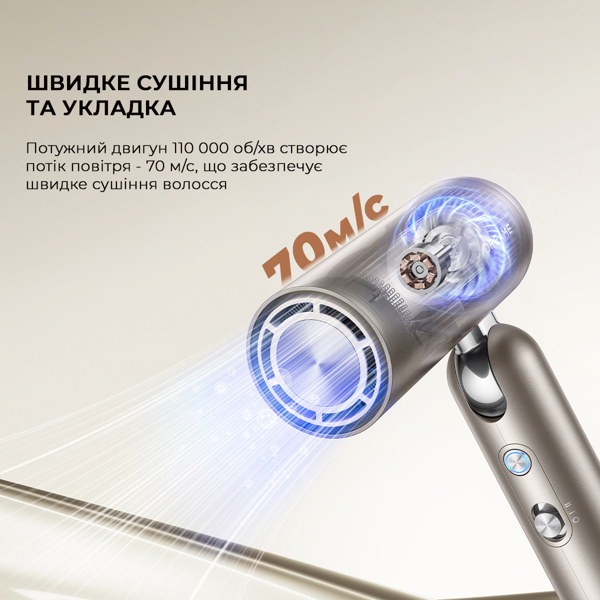 Фен DREAME Pocket Hair Dryer Titanium (AHD51-TI)