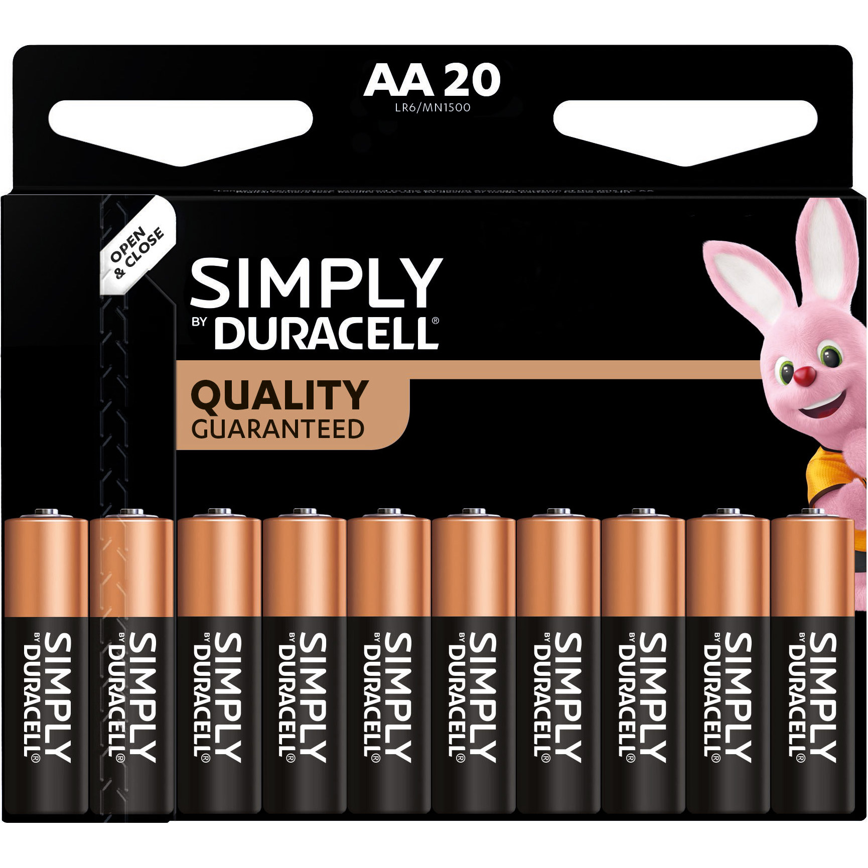 Батарейка DURACELL Simply AA 20шт/уп (5010608/5014439)