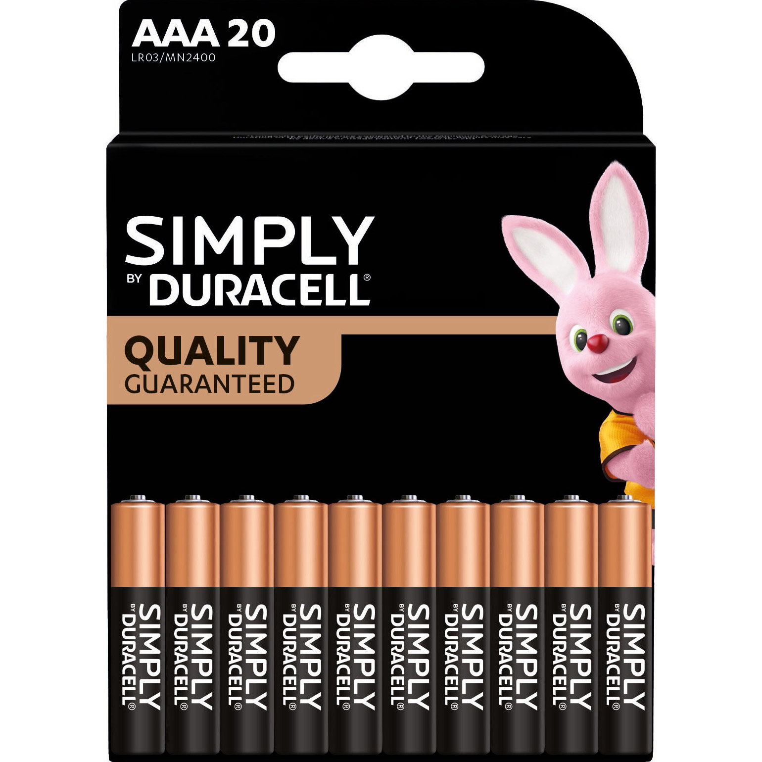 Батарейка DURACELL Simply AAA 20шт/уп (5011646)