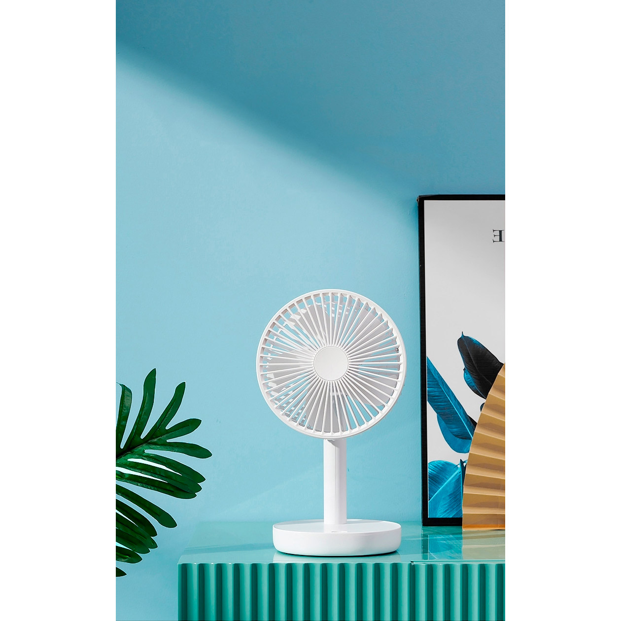 Настольный портативный вентилятор FIREN TD1610 Desktop Small Fan White