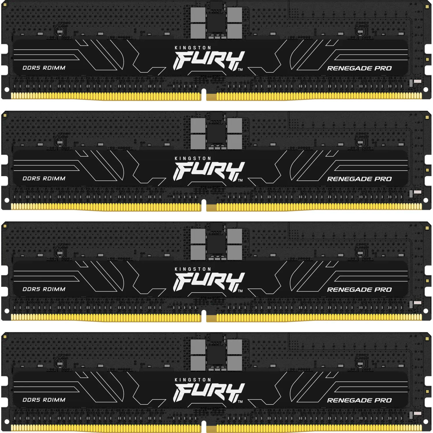 Модуль пам'яті DDR5 6400MHz 128GB Kit 4x32GB KINGSTON FURY Renegade Pro ECC RDIMM