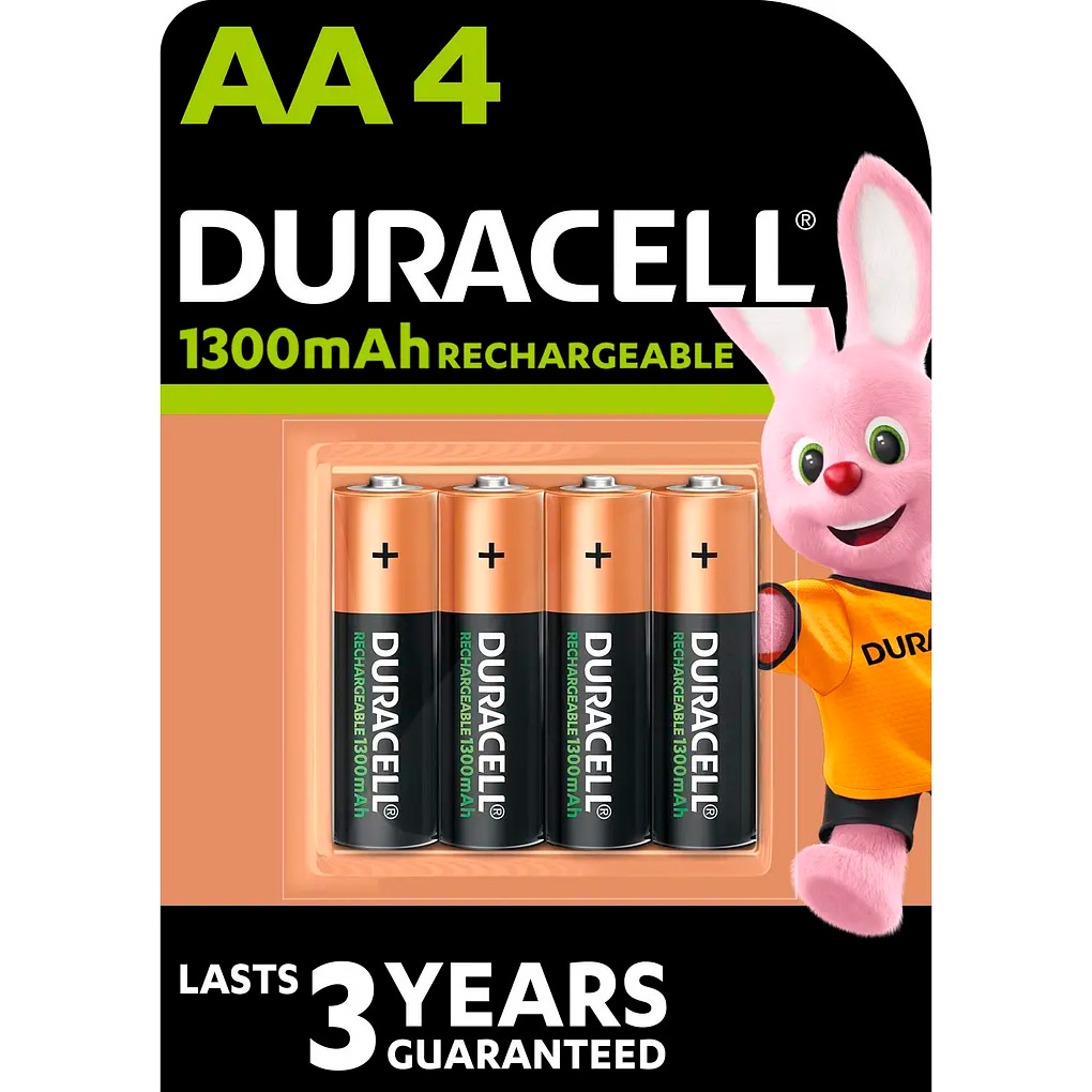 Акумулятор DURACELL Rechargeable AA 1300mAh 4шт/уп (5005031)