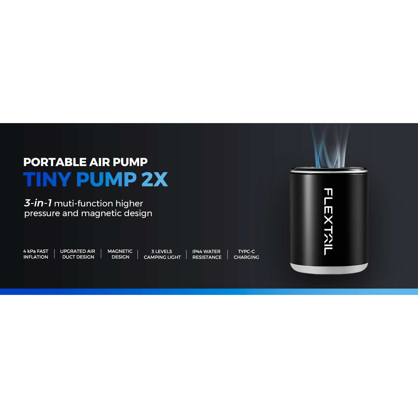 Насос для надувной мебели FLEXTAIL Tiny Pump 2X Black