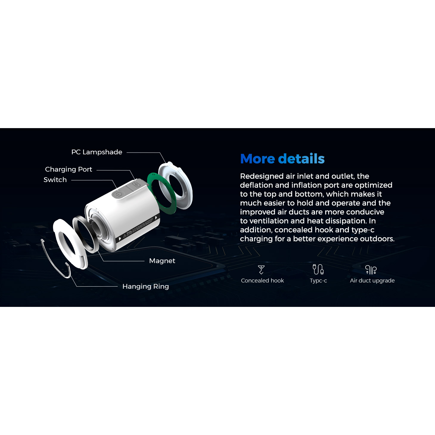 Насос для надувной мебели FLEXTAIL Tiny Pump 2X Black