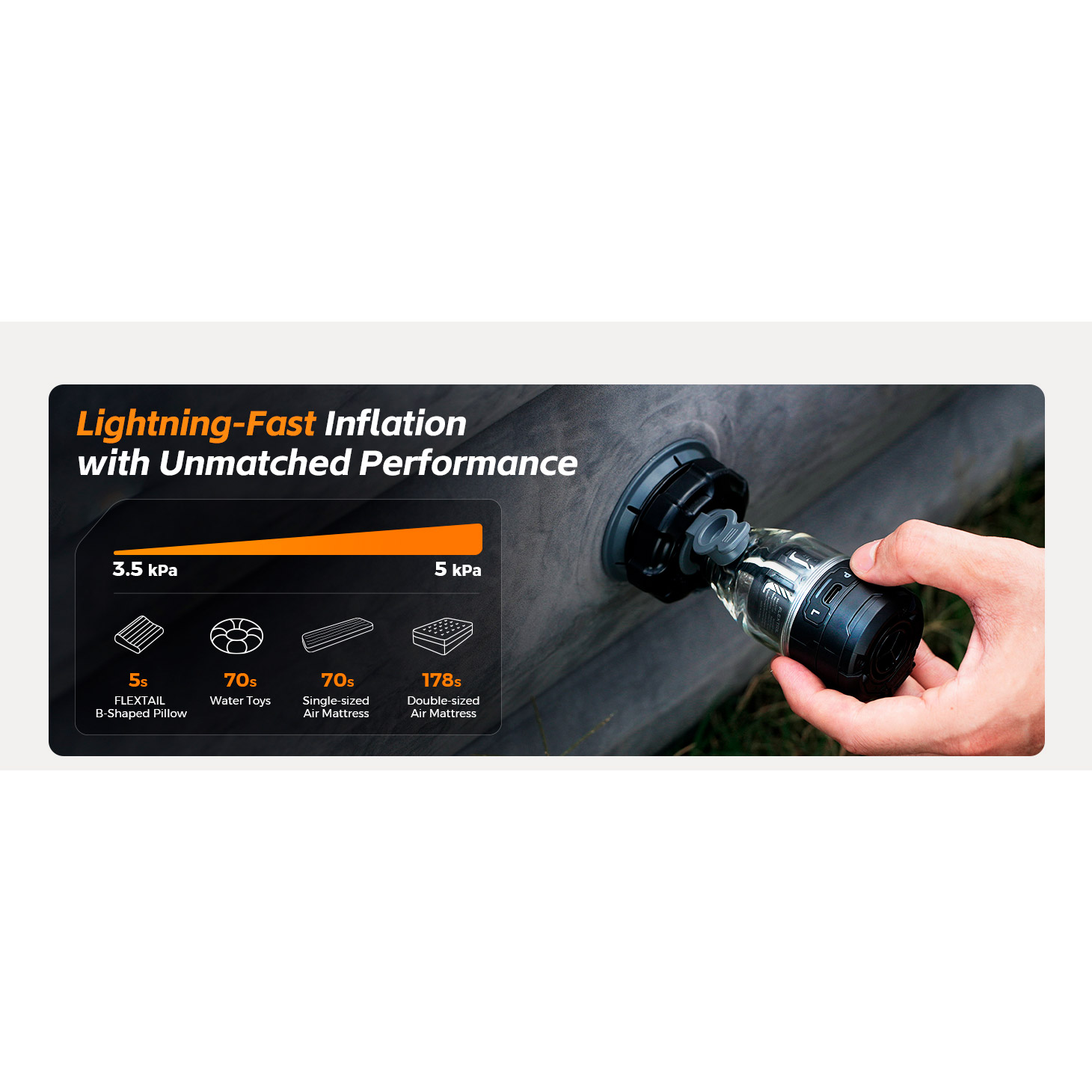 Насос для надувной мебели FLEXTAIL Max Pump 3 White