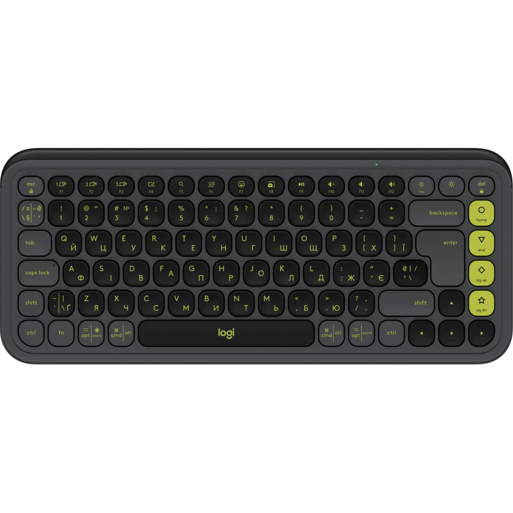 Клавіатура бездротова LOGITECH Pop Icon Keys Graphite (920-013157)