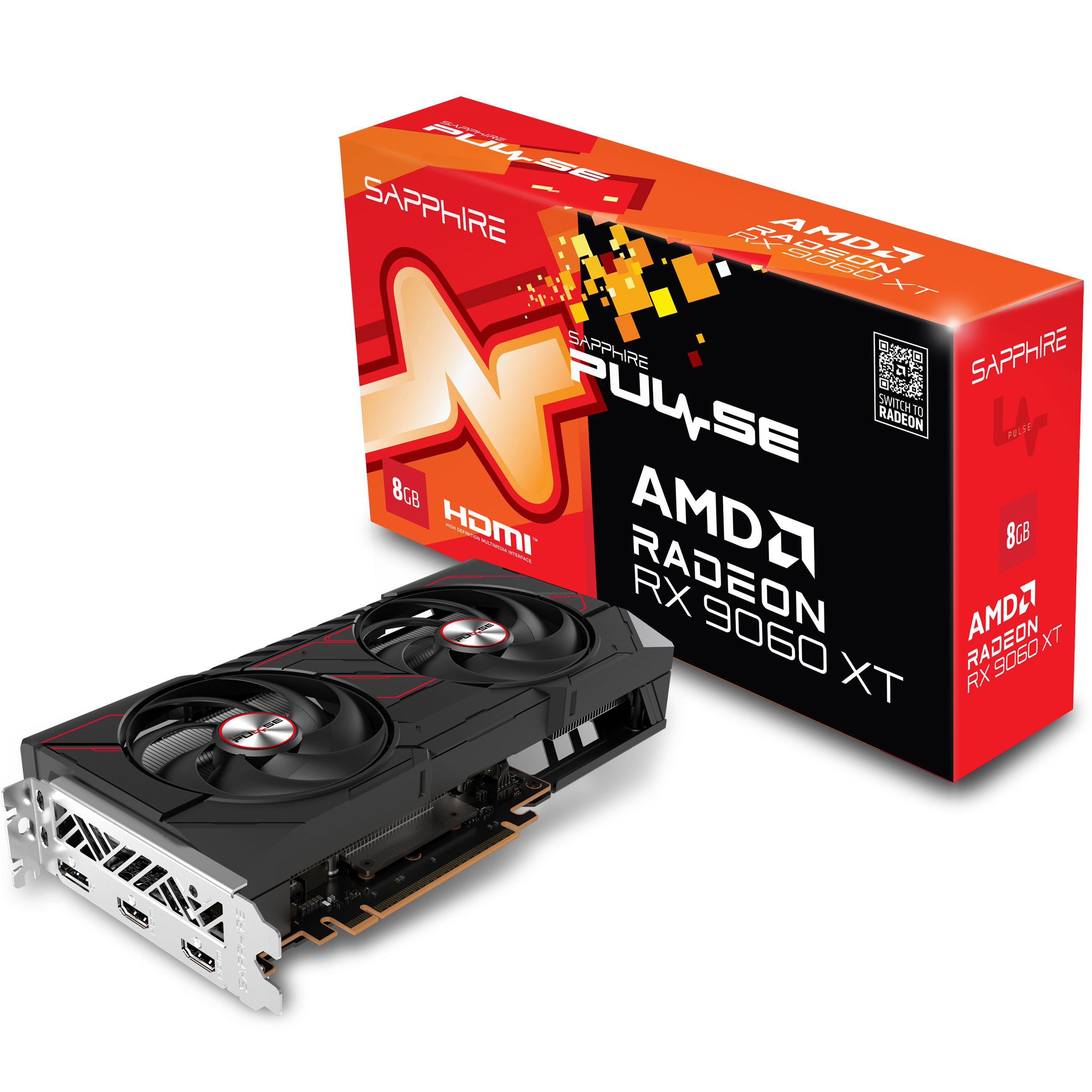 Відеокарта SAPPHIRE Pulse Radeon RX 9060 XT 8GB (11350-04-20G)