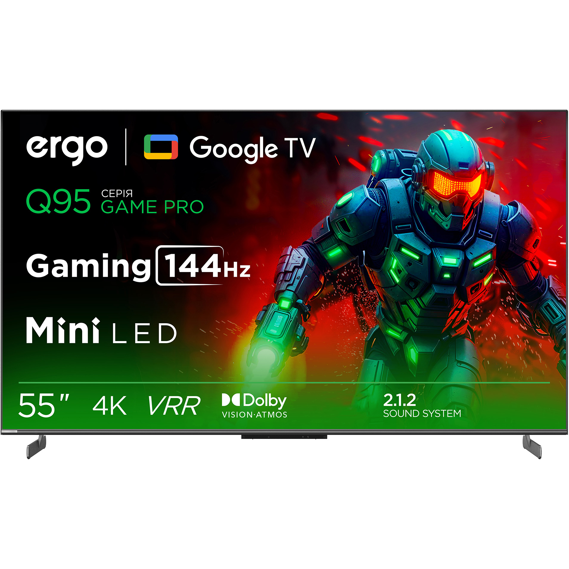 Телевизор ERGO 55" MiniLED 4K 55MQ95 Game PRO