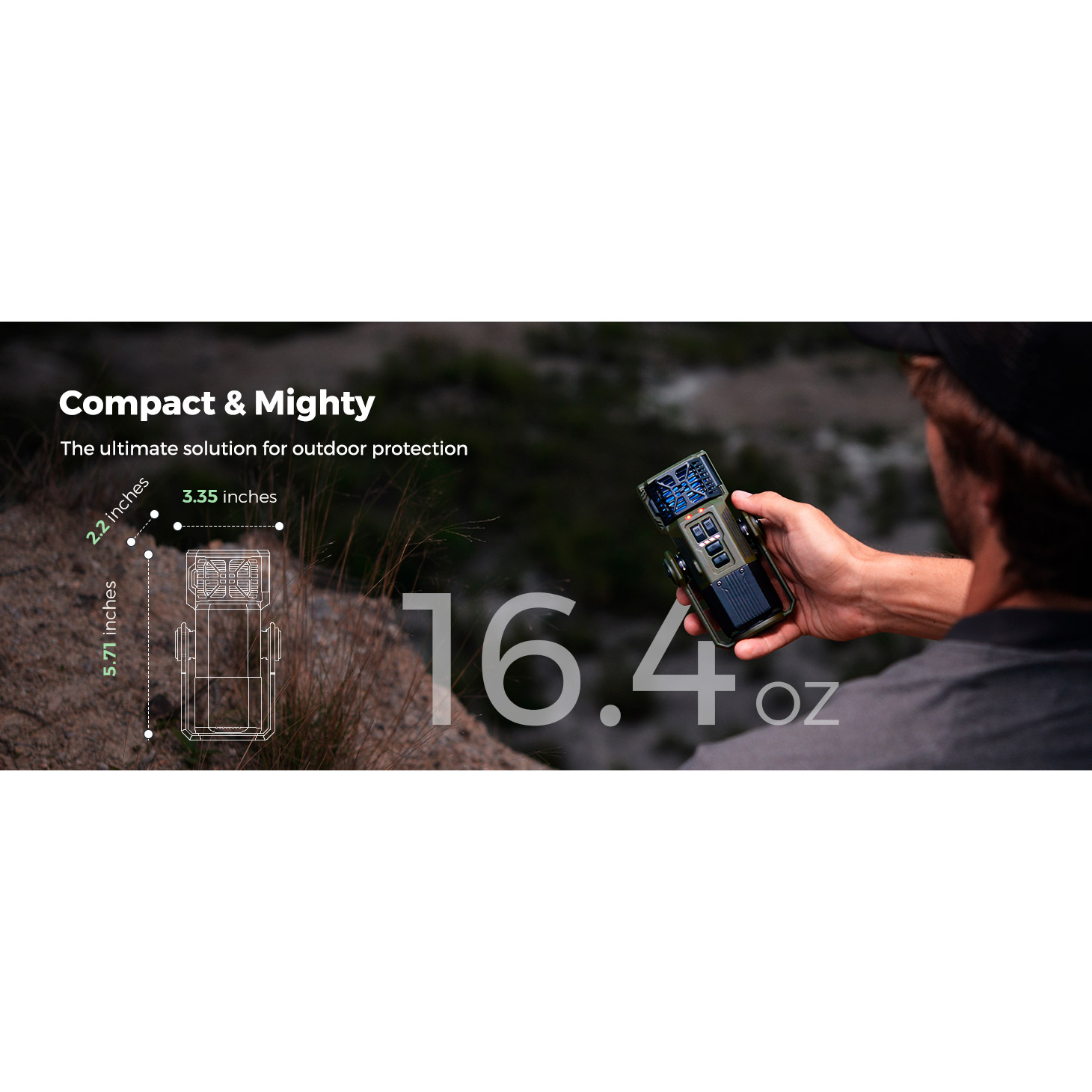 Фонарь кемпинговый FLEXTAIL Evo Repeller 3-in-1 Outdoor Mosquito Repeller Lantern Green