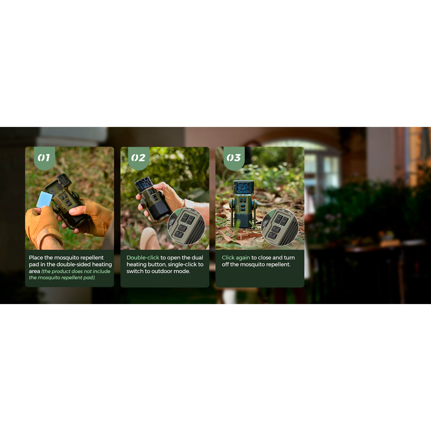 Фонарь кемпинговый FLEXTAIL Evo Repeller 3-in-1 Outdoor Mosquito Repeller Lantern Green